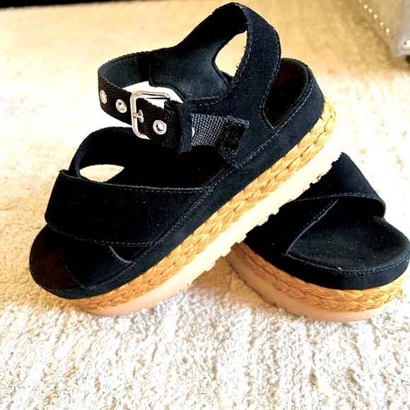 UGG Shoes - New with out Tag 🌞 UGG Black Sandals with Sleek Design